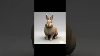 Meet Fluffy, the 3D bunny who's hopping into your heart!#viralshorts #BunnyLovers#rabbit