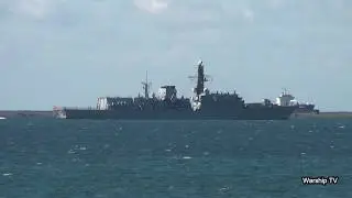HMS KENT F78 HEADS OUT TO SEA IN PLYMOUTH SOUND - 14th May 2020