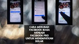 CARA MERUBAH FACEBOOK BIASA MENJADI FACEBOOK PRO UNTUK MENDAPATKAN DOLAR