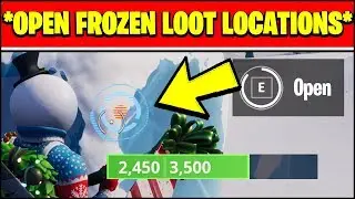 OPEN FROZEN LOOT - FROZEN LOOT LOCATIONS (Fortnite WINTERFEST Challenge Locations)
