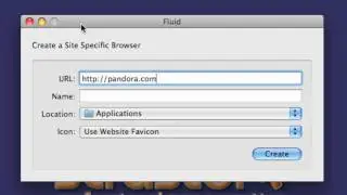 Fluid app Site Specific Browser screencast by Scraster
