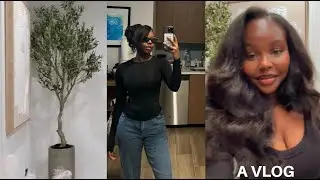A VLOG |HOME DECORATION+HAIR WASH DAY+ TRYING CAVIAR|