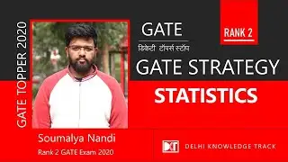 GATE Topper 2020 |  Rank 2 GATE (Statistics) Soumalya Nandi shares his strategy | DKT Toppers Stop