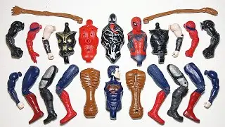 Merakit Mainan Avengers, Spiderman Vs Venom Vs Superman Vs Venom Vs Sirenhead Vs Thor