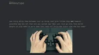 Typing on Keyboardio Atreus with Kailh Silent Box Brown