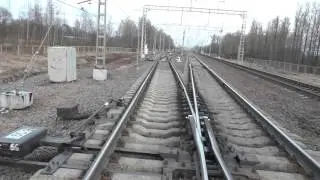 Петербург, станция Парголово, пологие стрелки. 1