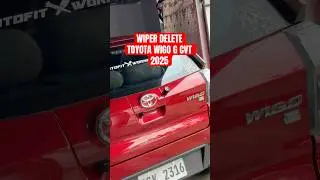 WIPER DELETE - TOYOTA WIGO G CVT 2025 MADE BY KAO CUSTOM (FB PAGE) FROM THAILAND 🇹🇭 #wigo2025