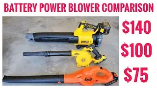 3 Battery Powered Leaf Blower DEWALT, BLACK + DECKER Cordless Blower COMPARISON