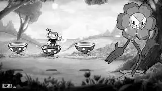 Cuphead Boss ~ Cagney Carnation In Floral Fury [Black And White Filter + Vintage sound]