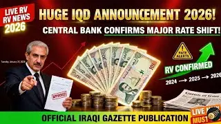 🚨 BIG IQD UPDATE 2026: Iraqi Gazette Confirms Major Rate Changes! 💰