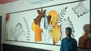 Wall Painting Acrylic Colours Tha Coffee Shack Pehwa Painting by Pawan Artist 9729115850#art #2024