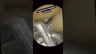 Quick process of some of the steps to set this bezel set baguette