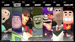 Sheen vs Buzz vs Scout vs Muscle Man vs WaLuigi vs Wallace vs Steven