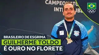 Guilherme Toldo é ouro no florete no Brasileiro de Esgrima