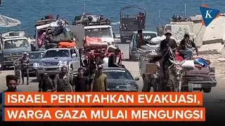 Momen Warga Palestina Tinggalkan Kota Gaza Setelah Perintah Evakuasi Israel