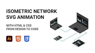 Isometric Network SVG Animation | HTML & CSS | From Design To Code