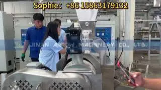 Puffed rice ball production equipment Nutritional cereal bar rice ball twin screw extruder