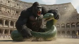 MONSTER BATTLE: King Kong vs Giant Anaconda Fight in Indian Colosseum | WILDCRAFT COMBAT