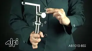 ALFI brand AB1010-BSS Ultra Modern Brushed Solid Stainless Steel Bathroom Faucet