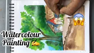 How to draw Watercolour Painting// Watercolour drawing //Easy watercolour painting// Beautiful art