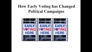 How Early Voting Has Changed Political Campaigns