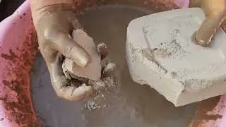 Pure mud Water 💦 Crumbling| Mazedar paste play
