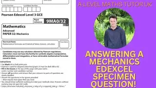 Solving the HARDEST Moments & Friction A Level Mechanics past question! Edexcel 2023 Maths revision!