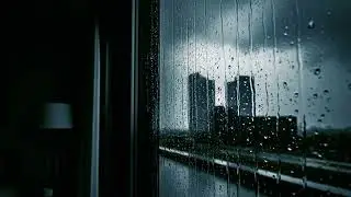 3 Hours Gentle Rain Outside | Cozy Room Atmosphere for Focus & Meditation