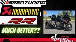 2021 S1000RR with Full Akrapovic Evolution Titanium System and #brentune #s1000rr #akrapovic #bmw