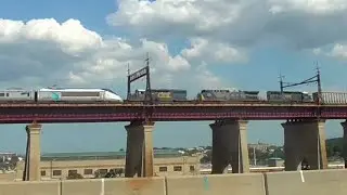 Racing a CSX Freight Train on the Hell Gate Bridge in New York City