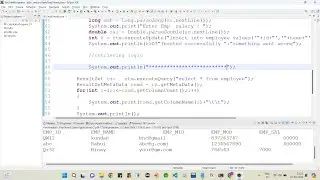 JDBC Insertion Retrieval Program