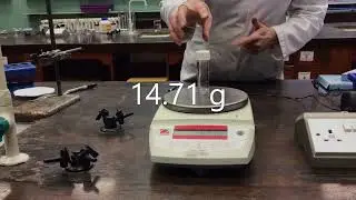 A Level Experiment A16 and A17 Aspirin final mass
