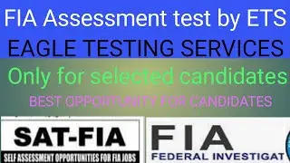 FIA Assessment test by Eagle testing services