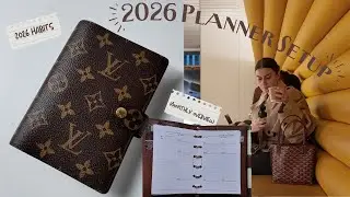 2026 Planner Setup | Setting Habits & Goals | Louis Vuitton Agenda