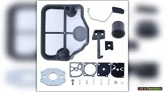 Air Filter with Carburetor Rebuild Kit Diaphragm Gasket Intake Manifold for Husqvarna 36 41 136