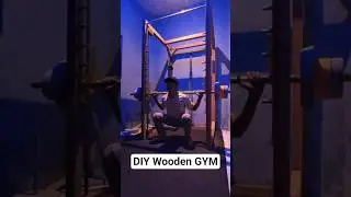 Wooden Smith Machine, Making gym equipment at home  #diygym #diy #diyfitness #woodworking