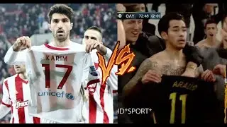 Karim Ansarifard VS sergio araujo ●celebrations & GOALS ●