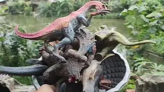 Hunting dinosaurs jurassic world | Brontosaurus, Megalodon, Therizinosaurus, Triceratops