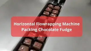 Redpack P325E Flowpack Wrapping Confectionery  Chocolate Fudge (Guard removed for better visual)
