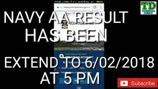 Navy AA exam result || NAVY AA Exam Result Online