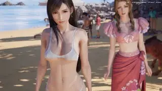 Tifa Bikini MOD on the beach FF7 Rebirth