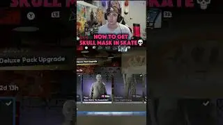 SKULL MASK IN SKAKE #skate #skate4 #skateboarding #drip #skull #mask #tutorial #fyp #viral #twitch