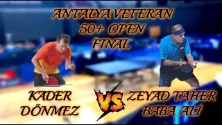FINAL OPEN 50+ | Kader Dönmez - Zeyad Taher Baba Ali | Antalya Veteran