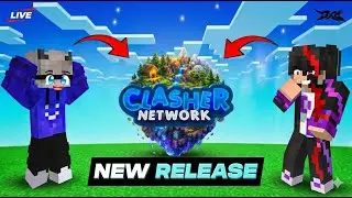 ClasherNetwork Official Launch | Minecraft SMP LIVE | Public Smp 24/7 | Java + Bedrock #minecraft