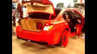 Matte red BMW Chrome Caddy SRX