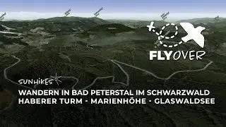 Bad Griesbach: &Uuml;ber den Haberer Turm bis zum Glaswaldsee und nach Bad Peterstal &ndash; Flyover