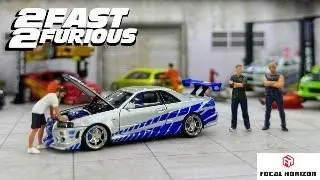 Unboxing 2 Fast 2 Furious Focal Horizon Nissan Skyline R34 Paul Walker