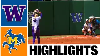 #7 Washington vs. McNeese Highlights | NCAA Softball Regionals | 2023 College Softball