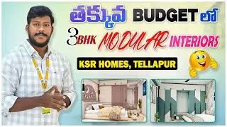 Luxury Modular Interiors for 3BHK at KSR Homes, Tellapur #home #homedecor #viral #trending