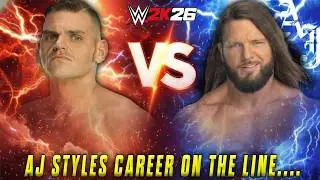AJ STYLES CAREER ON THE LINE! 😱 Gunther vs AJ Styles - WWE 2K26 (MODS) Epic Match